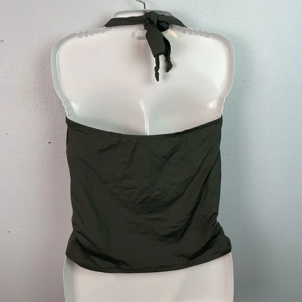 NWOT La Blanca Green Tankini Swim Top Size 6